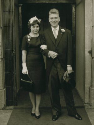 Yvon van Koezen en haar man in 1960 Yvon van Koezen en haar man in 1960