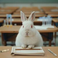 dierproeven onderwijs Konijn onderwijs