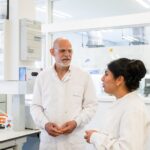onderzoekers in een lab